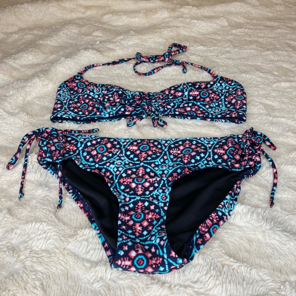 MICHAEL Michael Kors Floral Print Bikini Top